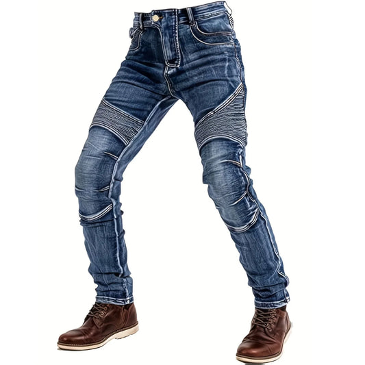 FY10011 Men's Slim-Fit Fashion Stone-Washed Jeans cargo jeans  mens pants  men jeans