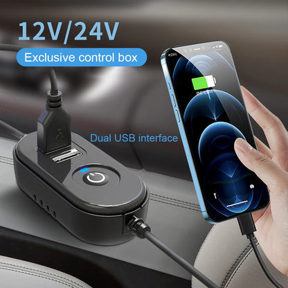 Auto Ventilation Fan USB Charging Air Circulator Fan 360 Degree Rotation Mini Car Fan Cooler Three Gears for Auto Sedan Mini Van