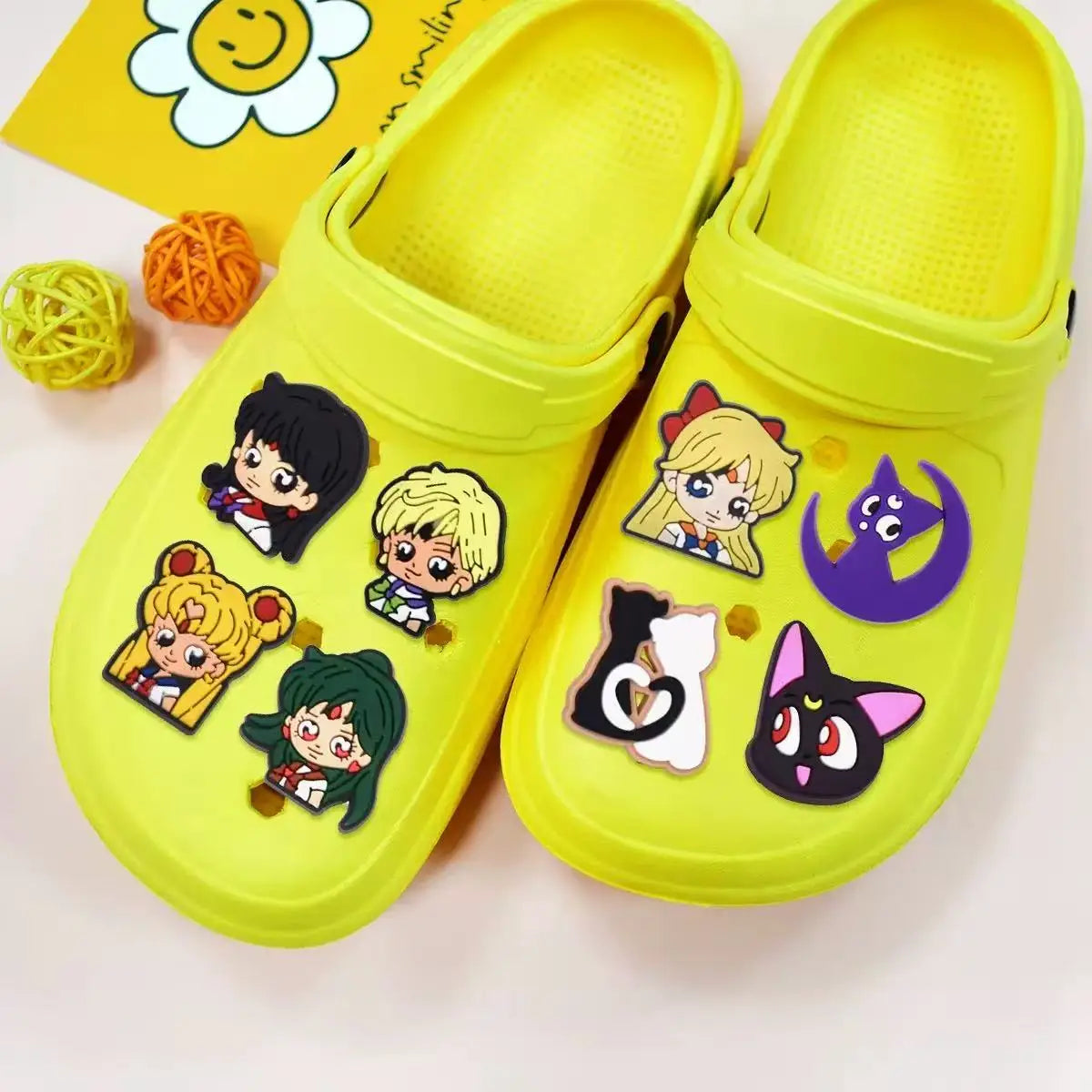 Girl 16-100pcs Cartoon Shoe Charms For Slides Clogs Sandals,PVC Shoe Decorations Accessories Buckle For Christmas Birthday Gifts