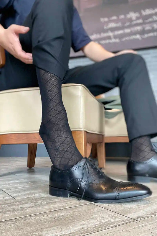 Calf Socks Mesh Net Nylons Pure Sexy Adorable Mature Socks Short Socks Daily