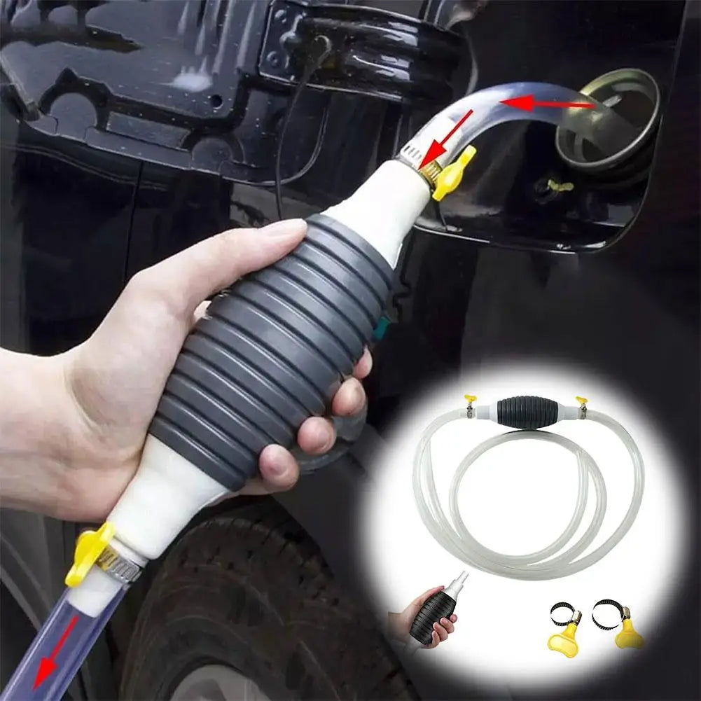 Hand Fuel Pump Car Fuel Tank Sucker Oil Transfer Fuel Pump Petrol Diesel Liquid Manual Pump Syphon Fuel Saver For Gas Gasoline