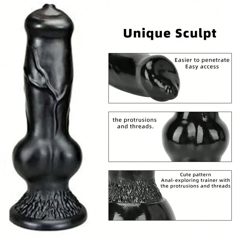 Huge Animal Dildo Anal Plug Sex Toy for Men Women Adult Supplies Large Butt Plug Dog Dildos with Suction Cup Vaginal Masturbator