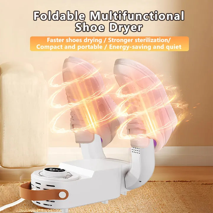Portable Shoe Dryer with Fan Heater  Intelligent Quick-Drying Ski Boot Dryer with Timer Boot Dryer for Work Boots Sneakers Socks