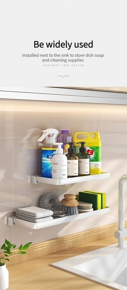 Foldable kitchen Storage Rack Fridge Organizer Storage Tray Clear Food Storage Organizer Spice Rack kitchen Organizer