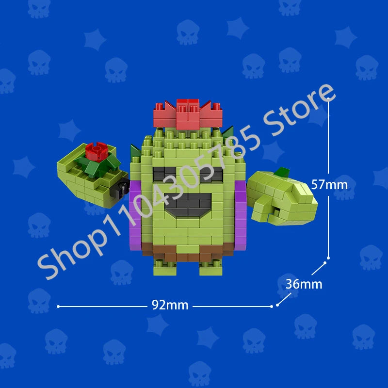 Mini Anime Brawl Stars Figures Pack Fashion Original Decorations Cartoon Heroes Model Dolls Boys Christmas Gifts Collectible