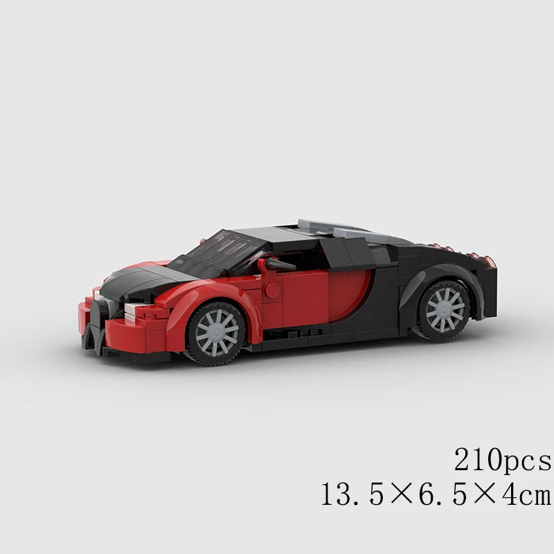 Classical Car Speed MOC SUV Racing Police Model Building Bricks Roadster Vehicle City Super Race Blocks Technical Christmas gift