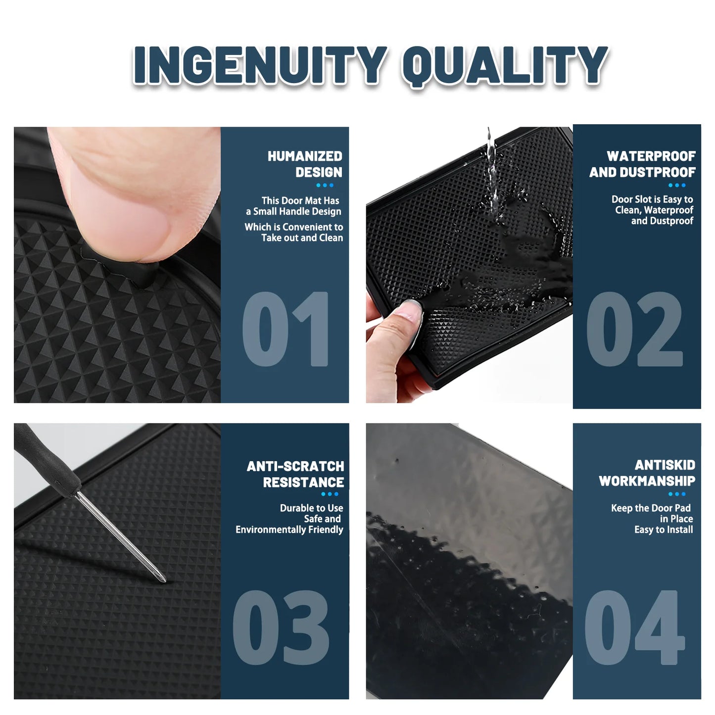 LFOTPP Car Door Groove Mat for BMW iX I20 EV 2022 2023 2024 2025 Anti-Slip Door Gate Slot Pats Auto BMW iX I20 2025 Accessories