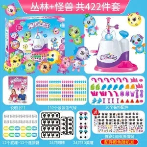 DIY Fun Balloon Inflator oonies Creative Handicraft Inflating Machine for Boys Girls Assembled Bobo Sticky Toys anti-stress toy
