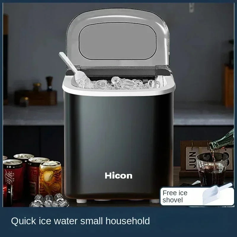 220V HICON Ice Machine Energy-efficient Ice Machine for Household, Dormitory and Outdoor Use DC