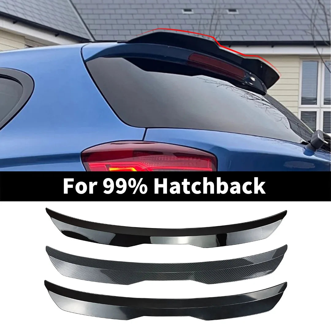 99cm Sport Universal Rear Trunk Spoiler Roof Wing Tail Trim Facelift Splitter Air Deflector Dam For 99% Hatchback Cars Tuning