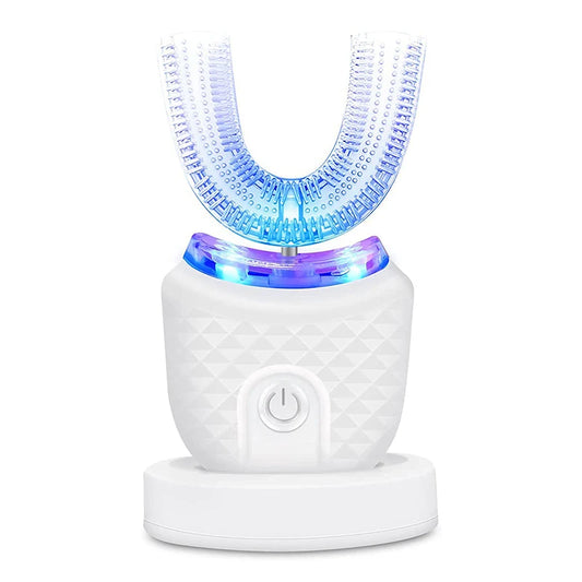 360 Degrees Automatic Sonic Electric Toothbrush Rechargeable USB Intelligent Teeth Brush Tooth Whitening Blue Light Adult