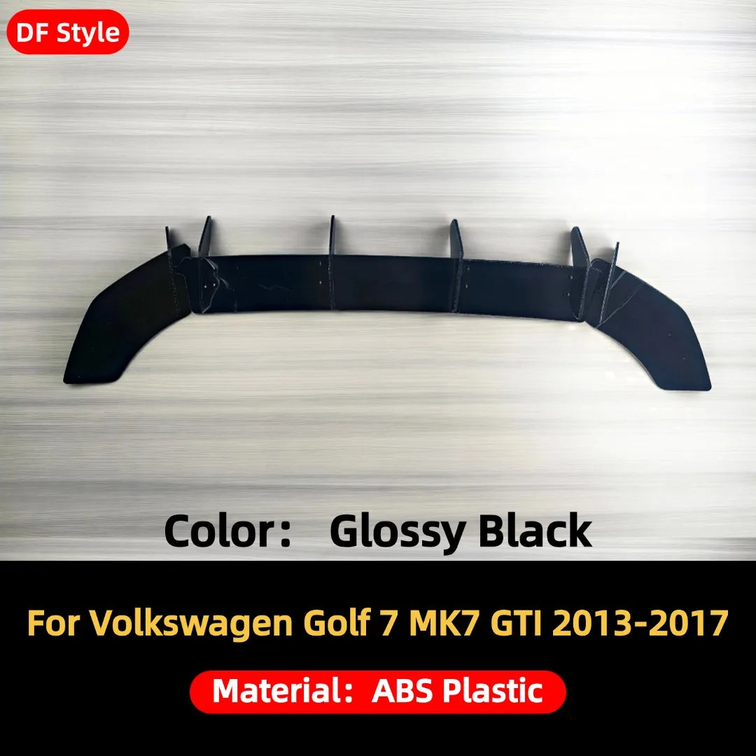 Rear Bumper Lip Diffuser Protector Guard For Volkswagen Golf 7 MK7 GTI 2013-2017 Car Styling Exterior Parts Tuning Accessories