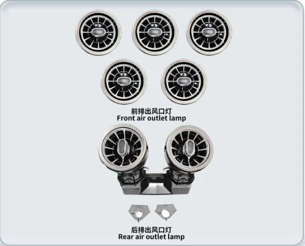 Car Ambient Light For Mercedes Benz C Class W205 W206 W253 Air Vent LED RGB Car Interior Atmosphere Light Interior Upgrade Kit