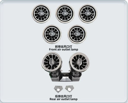 Car Ambient Light For Mercedes Benz C Class W205 W206 W253 Air Vent LED RGB Car Interior Atmosphere Light Interior Upgrade Kit