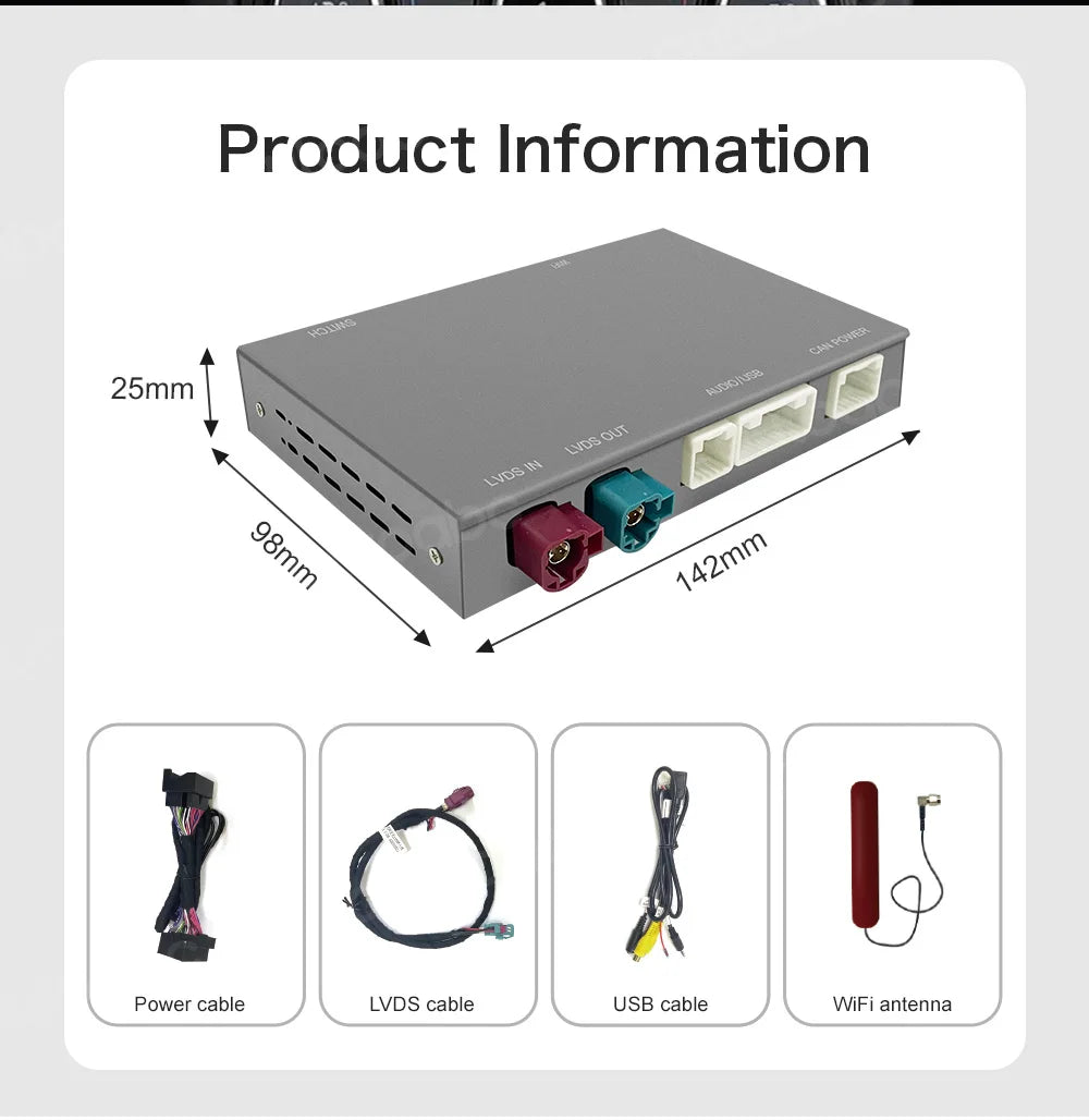 Wireless CarPlay Android Auto For Bosch Harma Host Rover Discovery 5 Evoque Discovery Sport Jagua XE XF Mirror Link Multimedia