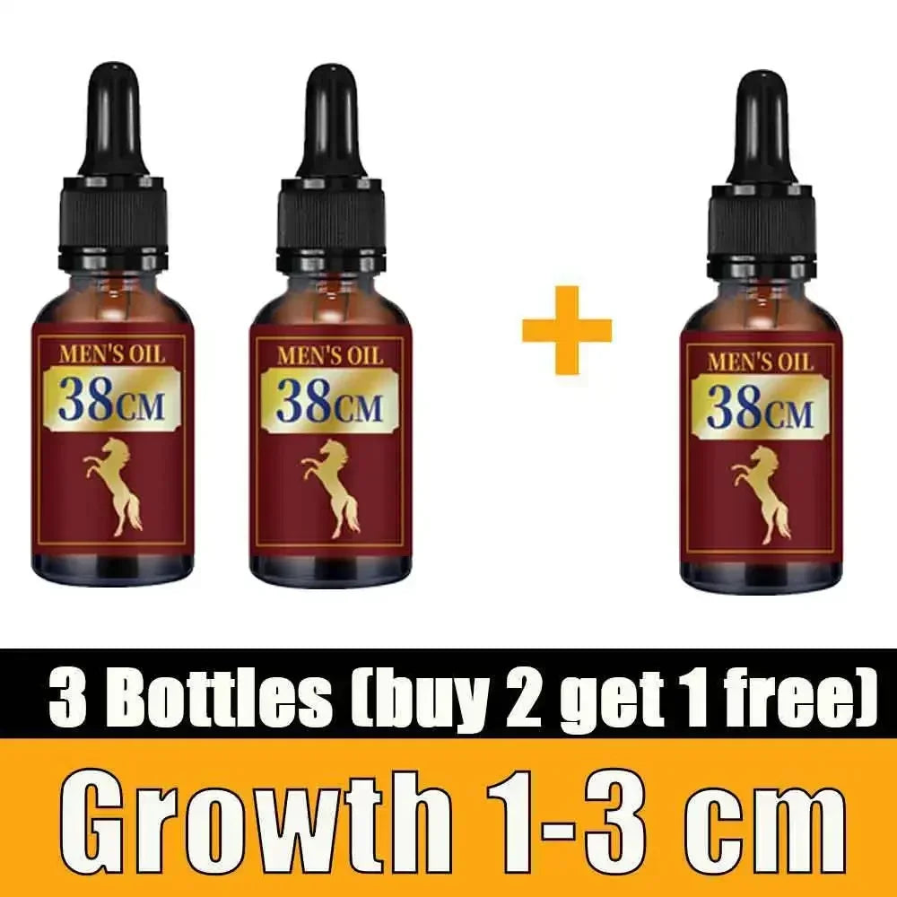 Men's Penis Thickening Enlargement Massage Oil XXL Growth Erection Lubricant with Plant Extracts for Male Sexual Health
