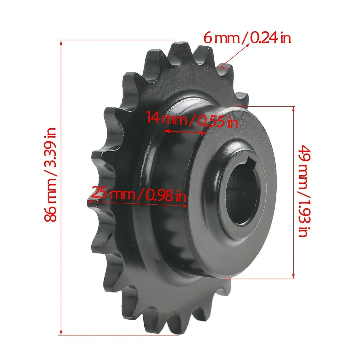 TDPRO 420 20T Front Chain Sprocket 17mm Bore For Go Kart ATV Quad Mini Bike CT200U