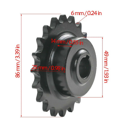 TDPRO 420 20T Front Chain Sprocket 17mm Bore For Go Kart ATV Quad Mini Bike CT200U
