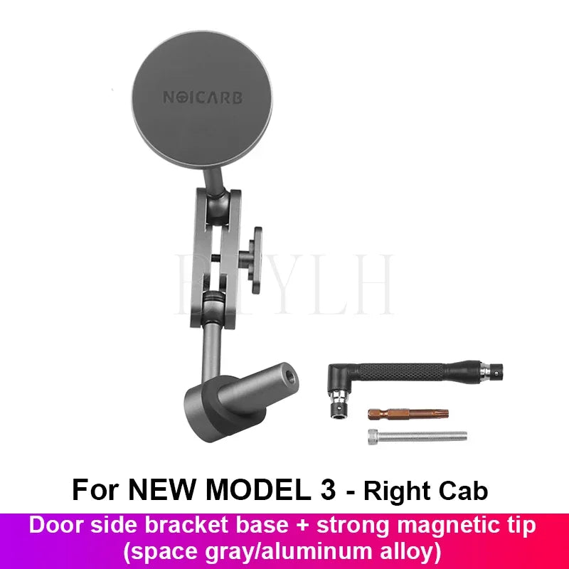 Car Metal Mobile Phone Holder For Tesla MODEL Y Model 3 Highland 2025 Powerful Magnetic Door Side Mobile Phone Holder Accessorie