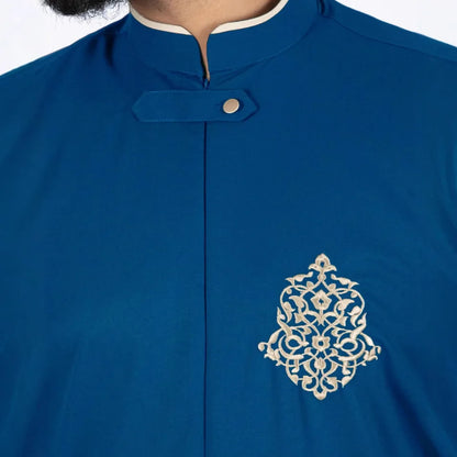 2026 New Men's Clothing: Embroidered Men's Robe With Pockets Muslim Long Dress Robe Abaya Ramadan Dubai Luxury Islam Elegant