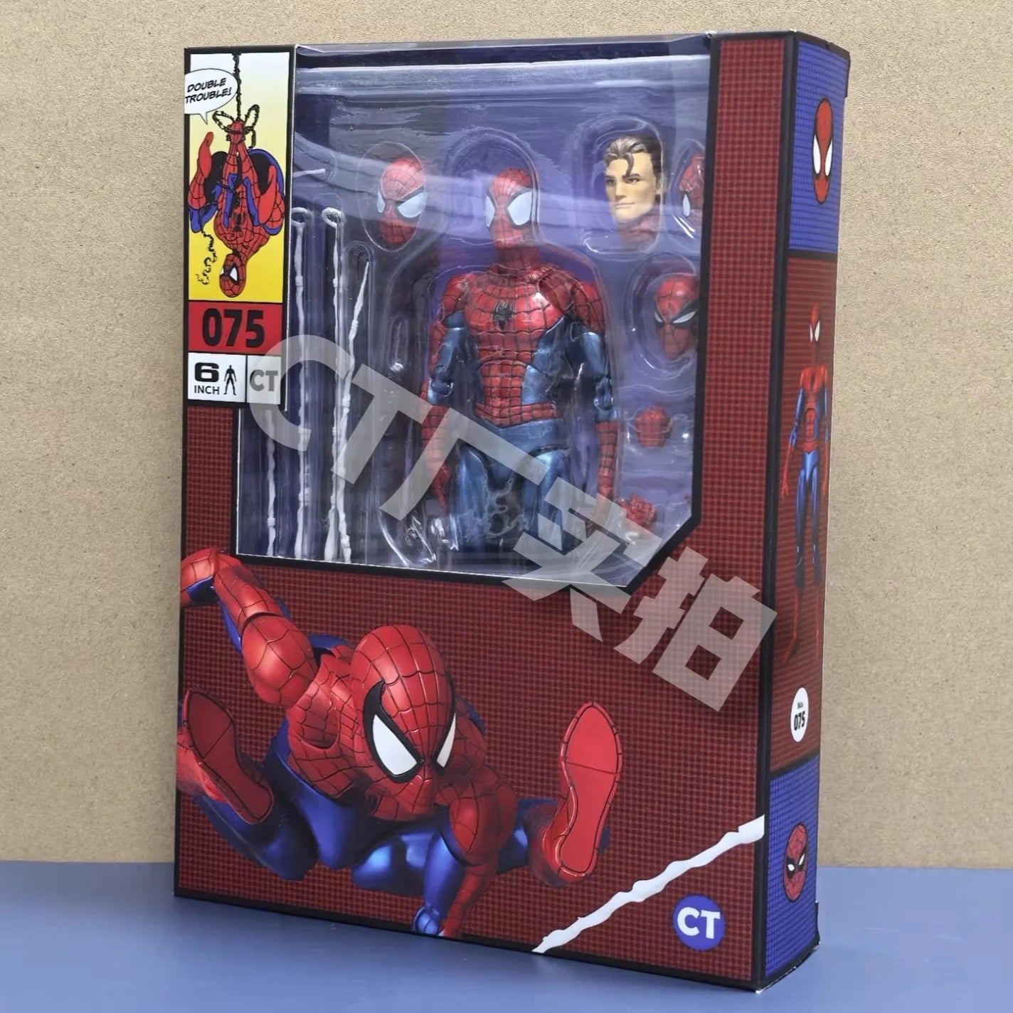 Ct Toys Mafex 075 The Amazing Spider-Man Comic Ver Mafex 185 Movable Action Figure Collectible Model Toy Gift For Anime Fans