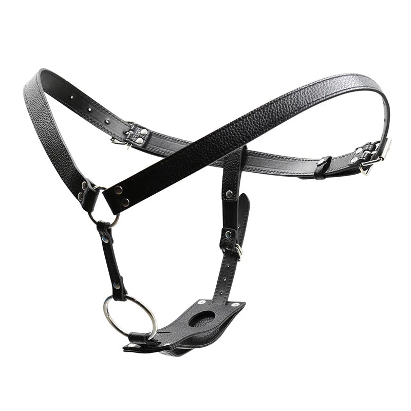 Sex Shop Butt Plug And Dildo Harness Belt Erotic Leather Chastity Device Sex Toys For Lesbian Women Underwear Pants