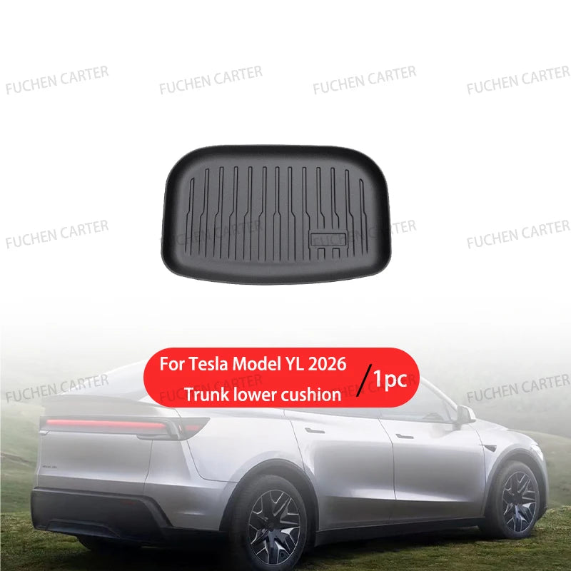 For Tesla NEW Model YL Launch 2026+ Car Floor Mats Car Four Seasons Waterproof Non-slip Floor Mat TPE Special Car Accessories