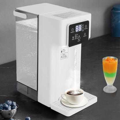 Rectangular Desktop Instant Hot Water Dispenser ABS PS 444 Stainless Steel Silicone Material 110V US Plug 1500W 3L Capacity 200ml 350ml 500ml Quantitative Water Output Low Noise 1m Power Cord Countertop Electric Water Dispens