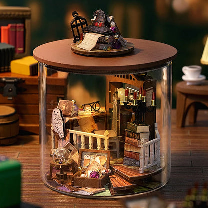 Wooden Mini DIY Doll house Kit For  Making And Assembling Room Models Toys Home And Bedroom Decorations With Furniture Dollhouse