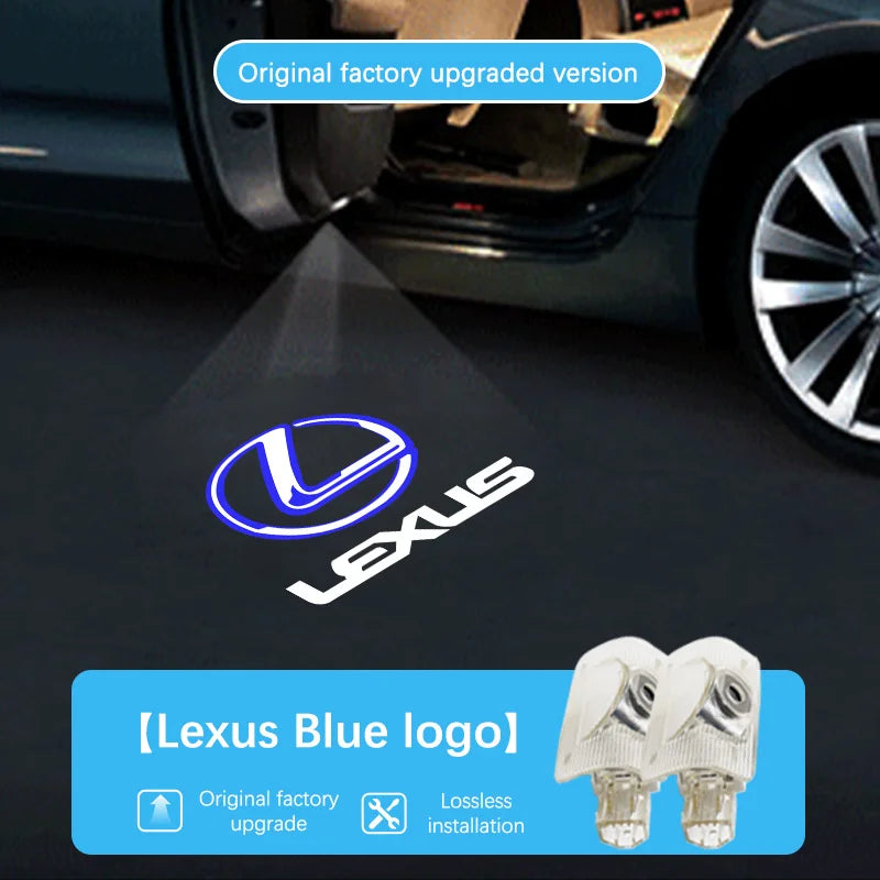 LED Projector Lamp Car Door Welcome Ghost Shadow Lights For Lexus RX ES GX LS LX IS GS RC UX ES200 ES250 ES260 ES300 RX300 RX270