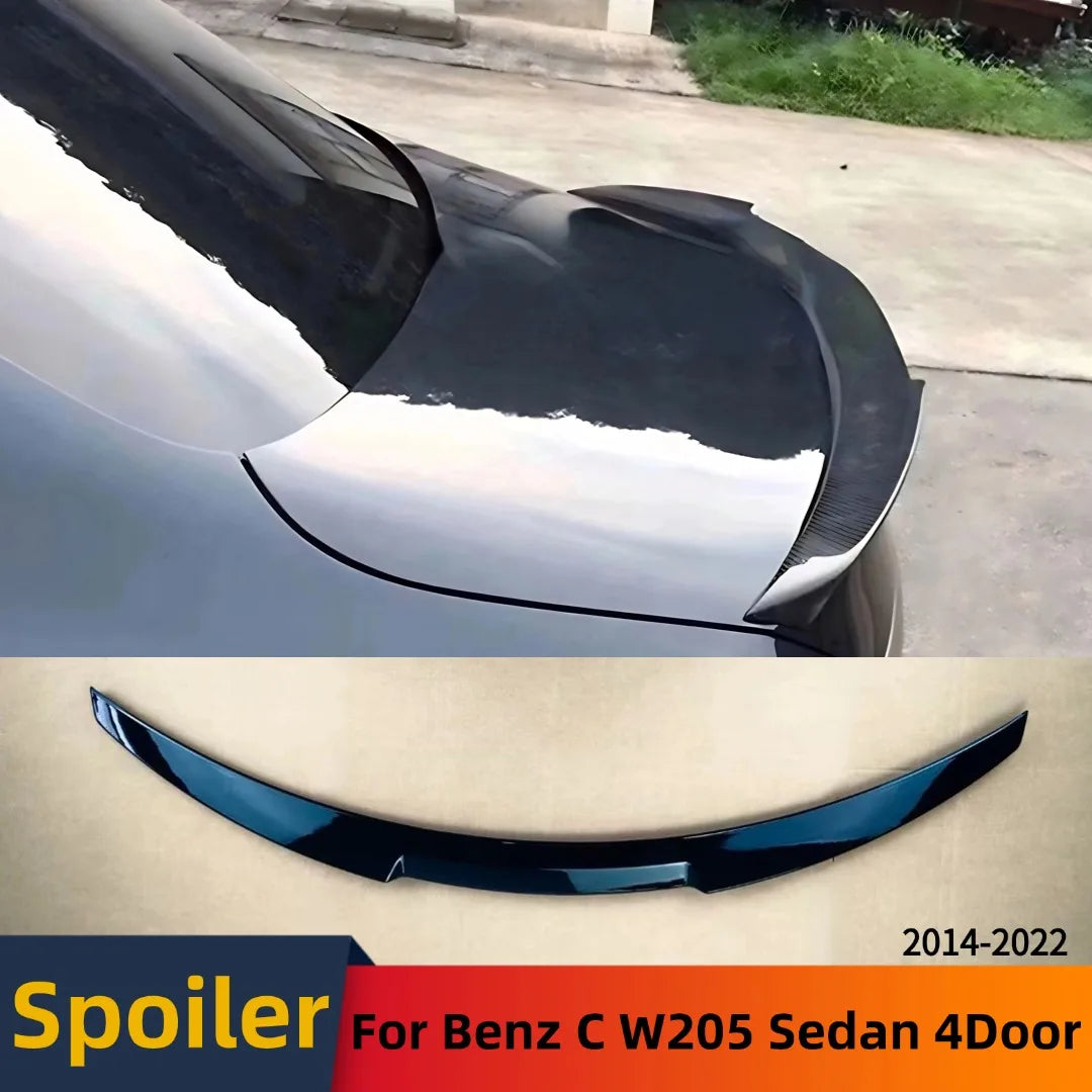 Rear Wing Spoiler Boot Lip Tuning Accessories For Mercedes Benz C class W205 2014-2022 C63 C43 C180 C200 C220 C250 4Door Sedan
