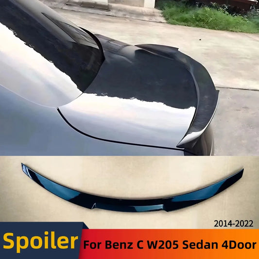 Rear Wing Spoiler Boot Lip Tuning Accessories For Mercedes Benz C class W205 2014-2022 C63 C43 C180 C200 C220 C250 4Door Sedan