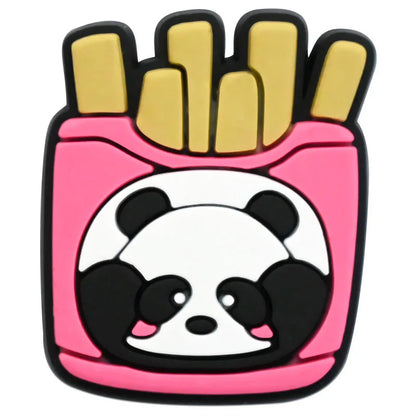 1/20/50/100Pcs Panda Series Shoe Charms Cute animal Shoes Accessories Decoration Clog Sandal Buckle Bithday Holiday Party Gifts