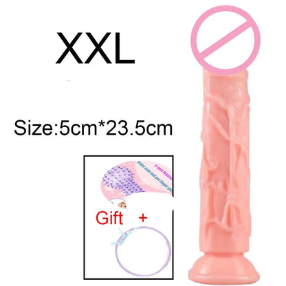 Cheap Women Erotic Anal 5 Colors Big Transparent Dildo Suction Cup Jelly Dick Sex Toys Soft Clitori Vaginal Masturbators Penis
