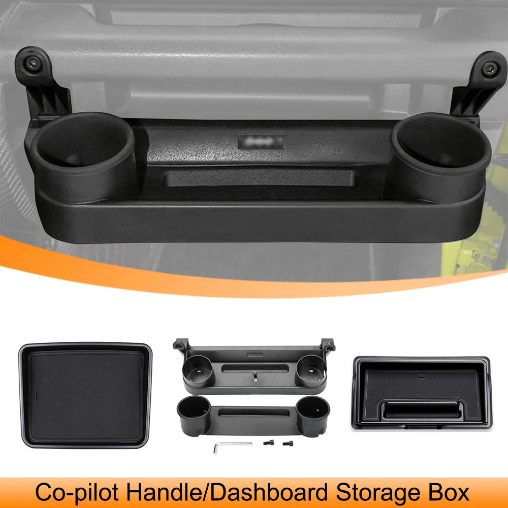 Car Co-pilot Handle Storage Box Center Console Dashboard Organizer Tray for Suzuki Jimny JB64 JB74 2019 Up Interior Accessories