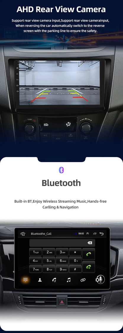 JUNDOF 9" CarPlay 2DIN Android Auto Car Radio Stereo For Suzuki Swift 2011 2012 2013 2014 2015 2016GPS Multimedia Video Player