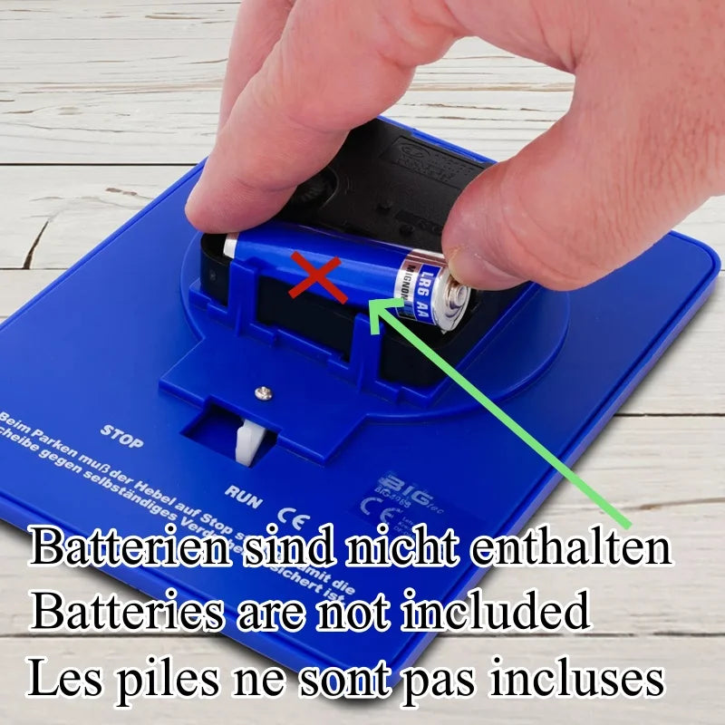 Car Parking Disc Timer Plastic Disc Parking Time Tool Portable Parking Lot Clock Arrival Time Display Timer Clock NO BATTERY