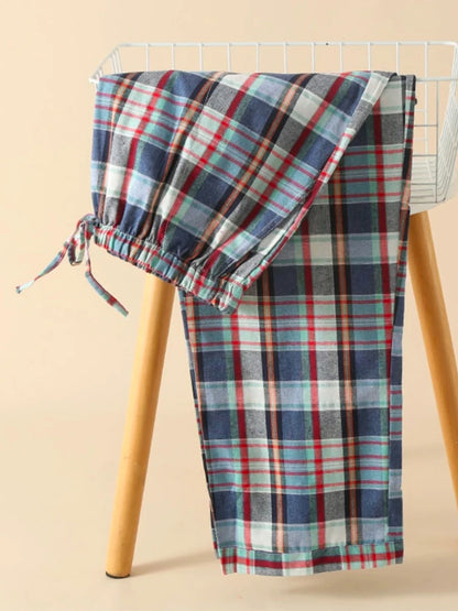 Spring, Autumn and Winter Men's Single-Piece Pajama Pants, Thickeneded Pants, Plus Fat, Large Size, Casual, Can Be Worn Outside, Fashionable Home Pants