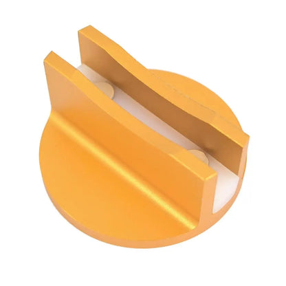Universal Magnetic Jacking Puck Aluminum Grooved Pinch Weld Jack Adapter for Sub-Frame Vehicle Floor Jack