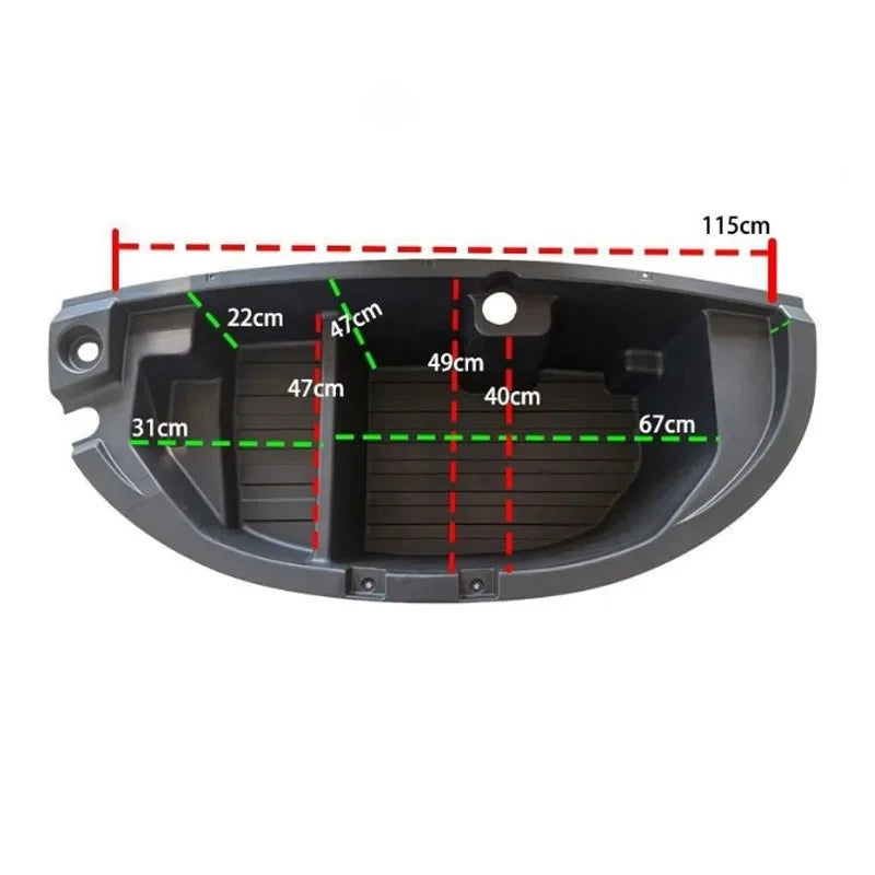 Front Trunk Storage Box For BYD Song Plus EV Seal U 2023-2025 Car Interior Storage Rear Trunk Storage Boxes Body Kit Accessories