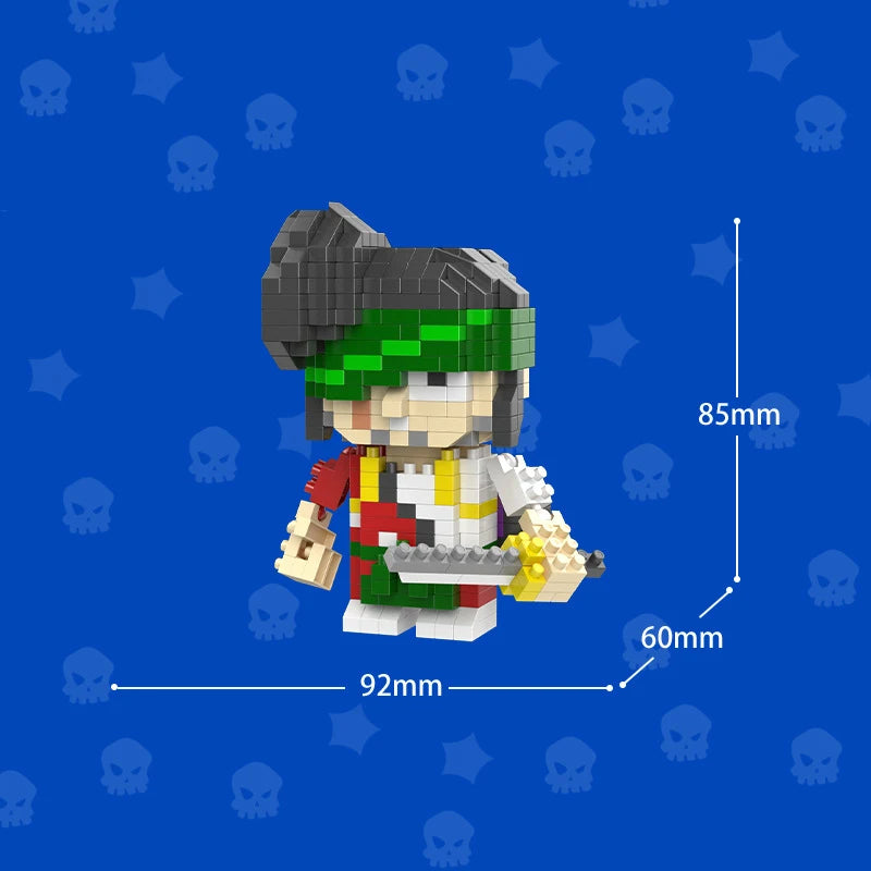 Mini Anime Brawl Stars Figures Pack Fashion Original Decorations Cartoon Heroes Model Dolls Boys Christmas Gifts Collectible