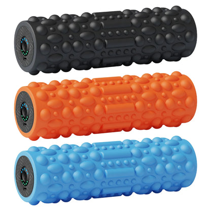 Electric Vibrating Foam Roller Massage Column Rechargeable Muscle Roller 5 Modes Tissue Massager for Bodybuilding
