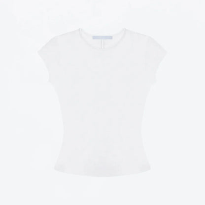 Tank Basic Slim-Fit Round-Neck T-Shirt, High-Elastic Slim-Fit Slimming Hot Girl Style Short Top, Versatile Hot Girl Style Everyday Outerwear Top, High-Elastic Slim-Fit T-Shirt
