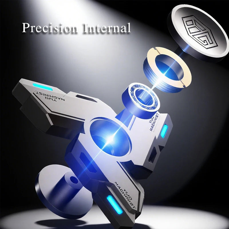 Premium Metal Fidget Toy - Alloy EDC Collector Spinner, Handcrafted Gyro for Stress Relief and Anxiety Management