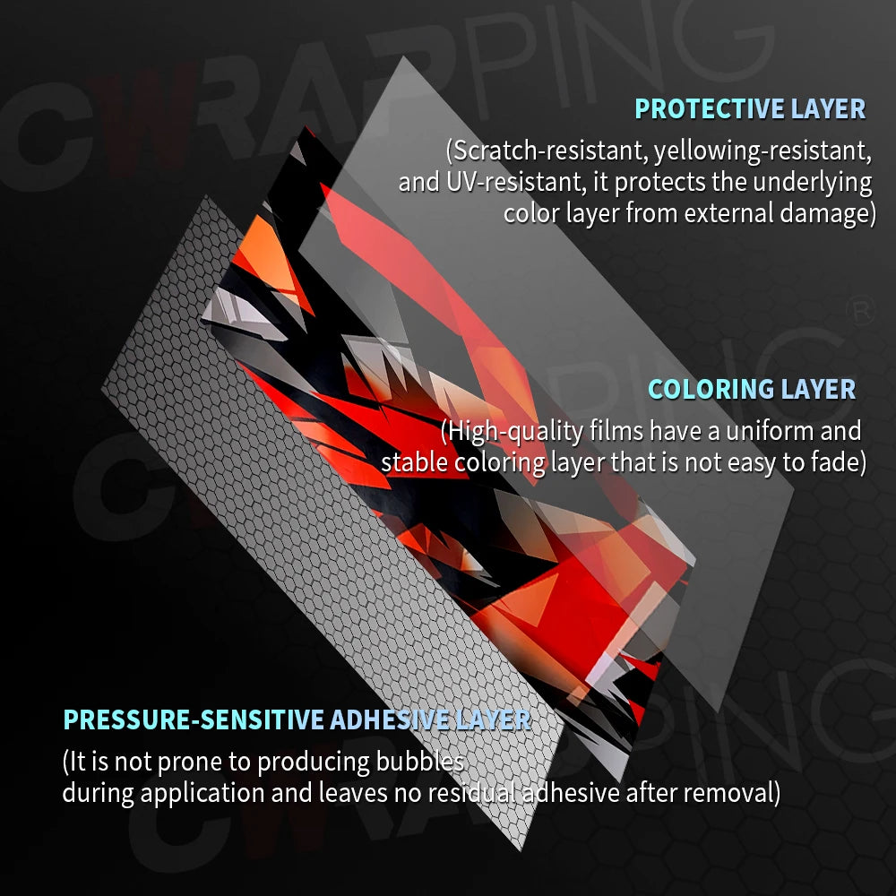 Geometry Car Wrapping Vinyl for Motorcycle Vinyls Camouflage Disruptive Pattern Red Wrap Foil Car Body Films Auto Stickers Tools