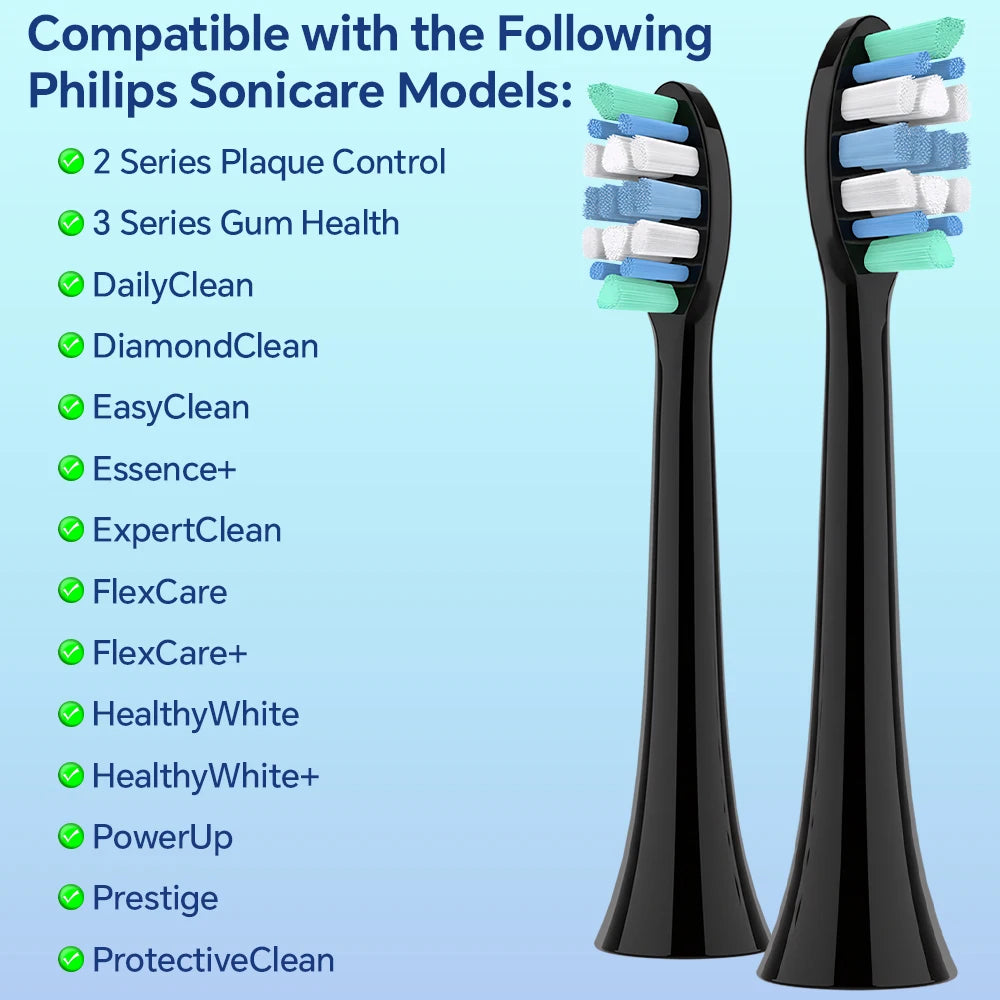 4/8/12/20Pcs Replacement Brush Heads Compatible with Philips Sonicare Electric Toothbrush, Toothbrush Head Refills for 4100 7300