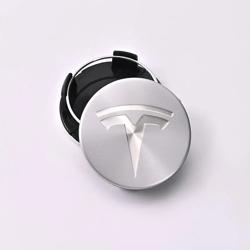 for Tesla Model Y X S Original Auto Accessories 4pcs/set 56mm Tesla Model 3 Model Y Original Covers Hub Caps Wheel Center Caps