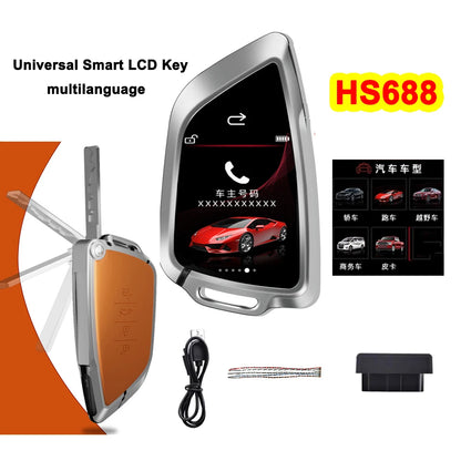 HS688 Universal Smart LCD Car Key For BMW Audi Benz KIA Lexus Jaguar Nissan Hyundai Honda Toyota Ford Renault Comfortable Entry