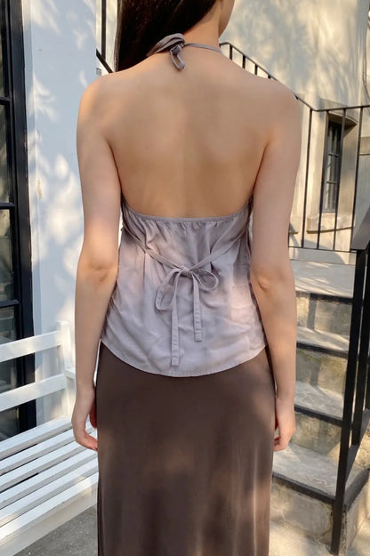 Brandy Melville Pure Cotton Three-Button Base Layer Vest Sweet Style V-Neck Sleeveless Tank Top for Women Spring Summer