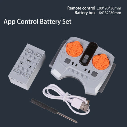 88002 80003 80004 High-Tech Parts MOC Motor Servo Power Functions Motor Multi Tool PF Model Building Blocks Compatible With LEGO